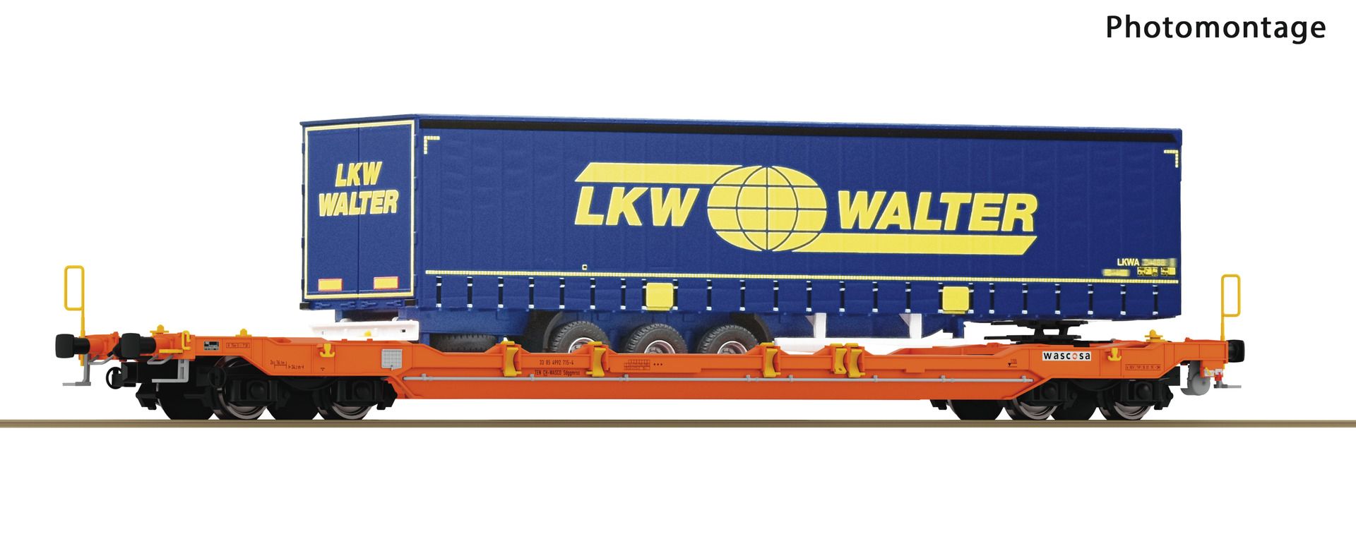 Roco 6600063 - Taschenwagen T5, Wascosa, Ep.VI 'LKW WALTER'