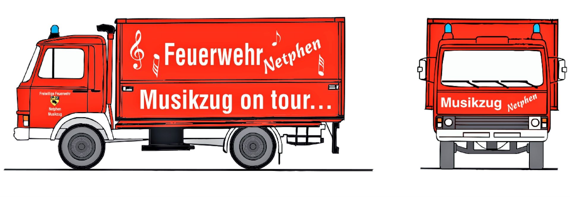 Loewe 4045 - Magirus Deutz 'Zeta' 90 M 5 - Musikzug FW Netphen