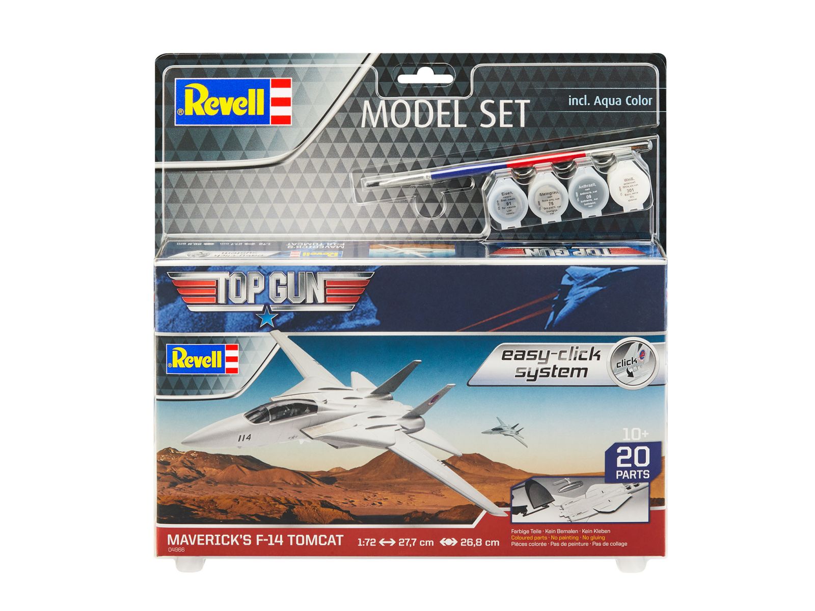 Revell 64966 - Model Set F-14 Tomcat "Top Gun" easy-click-system