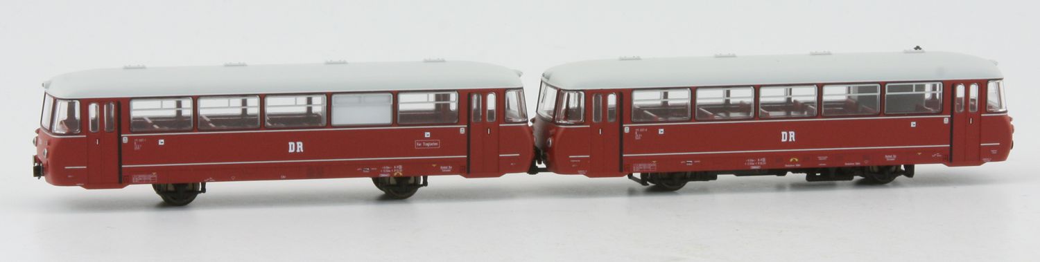 Kres 2171 - Triebwagen LVT 171.0 + VB 171.8, DR, Ep.IV, mit Panoramafenster