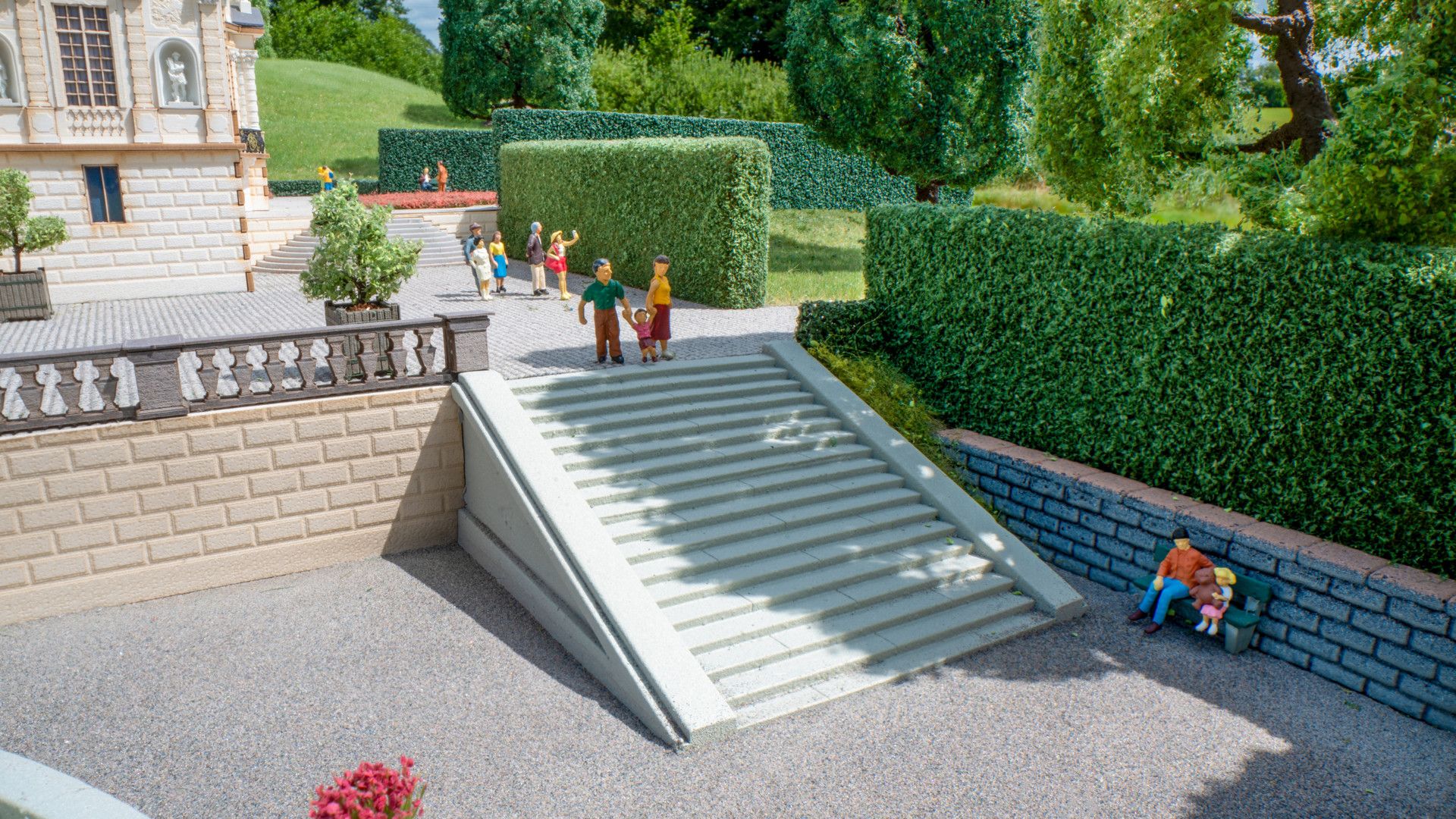 Noch 58316 - Freitreppe, gerade, 2 Stück
