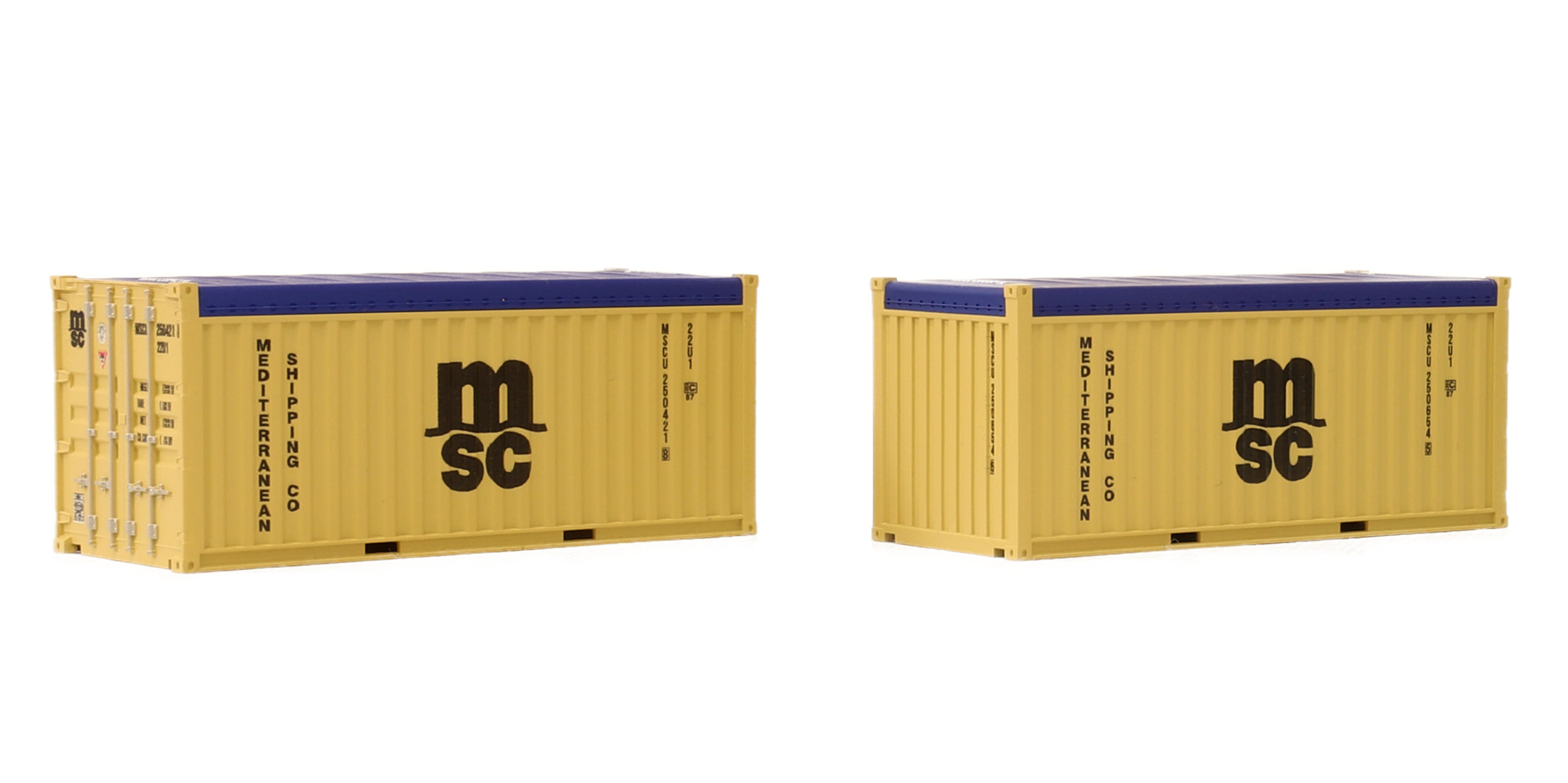 igra 98010051 - 2er Set Container 20', MSC