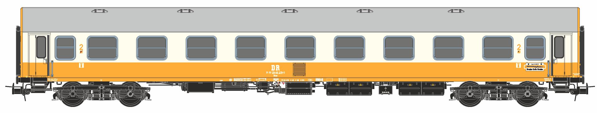 Robo XXXXXX-B - 8er Set Personenwagen 'Städteexpress', DR, Ep.IV, mit Innenbeleuchtung