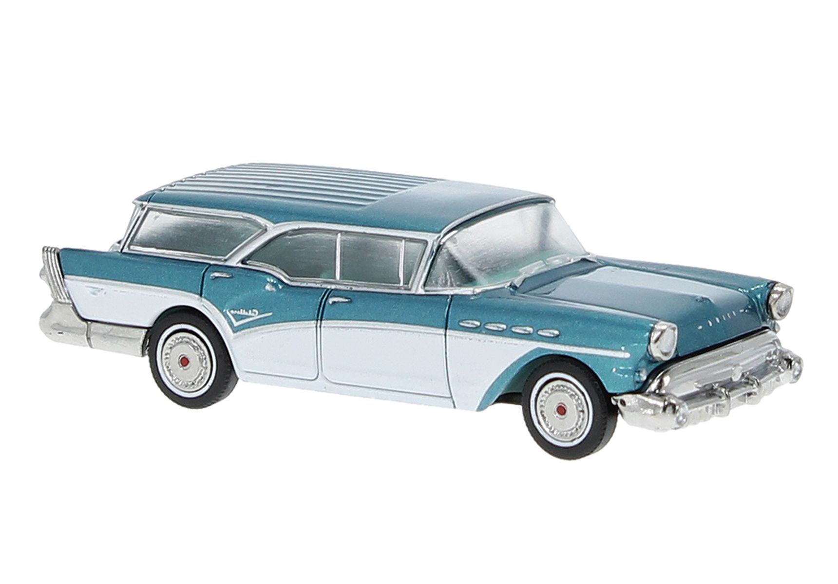Brekina 18180 - Buick Century Caballero, türkis met./weiß