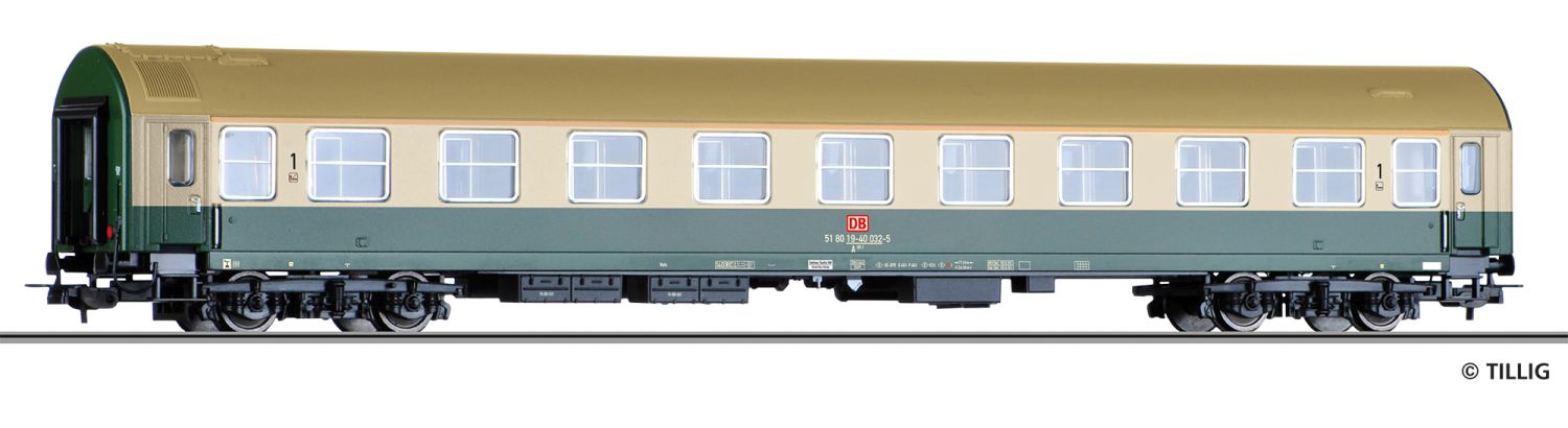 Tillig 74947 - Personenwagen Typ Y, 1. Klasse, DBAG, Ep.V