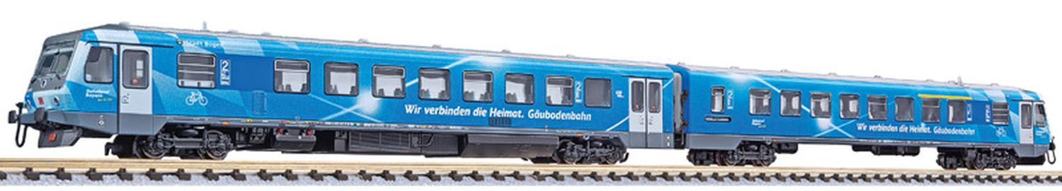 Liliput 163212 - Triebzug 628 423 und 928 423 'Rautenzug' der Gäubodenbahn, DBAG, Ep.VI