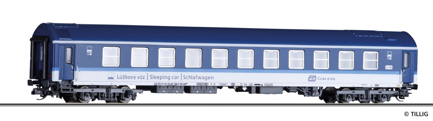 Tillig 16738 - Schlafwagen WLAB 822, Typ Y, CD, Ep.VI