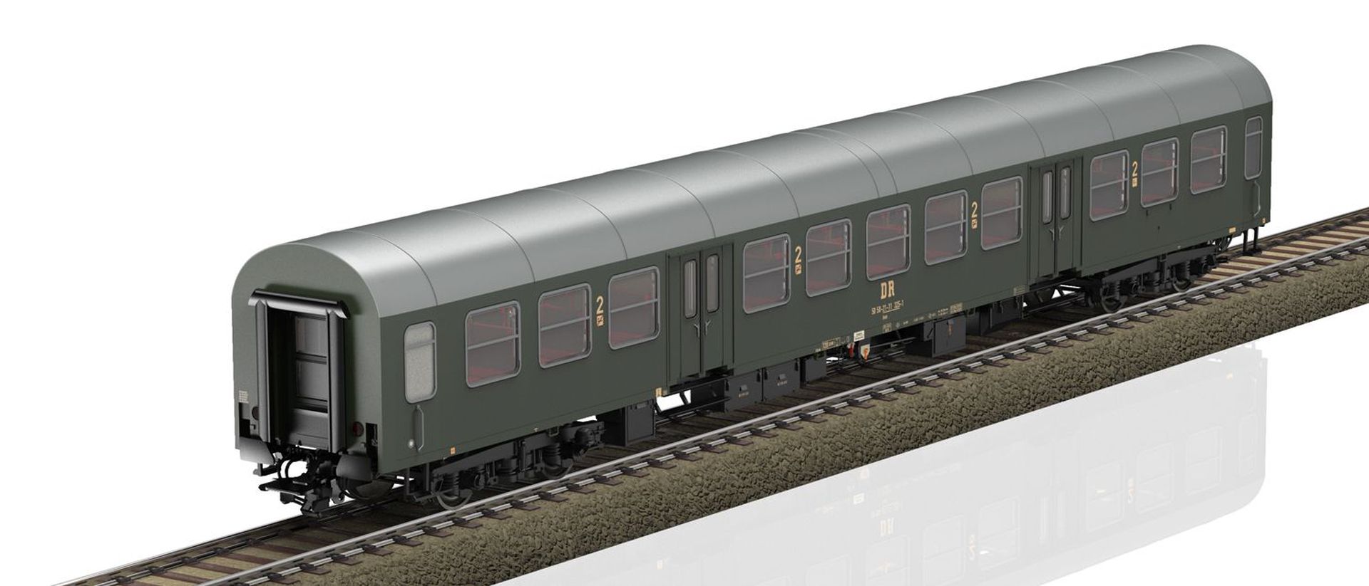 Trix 23180 - 3er Set Personenwagen Bmh, 2. Klasse, DR, Ep.IV Trix 23180 - 3er Set Personenwagen Bmh, 2. Klasse, DR, Ep.IV
