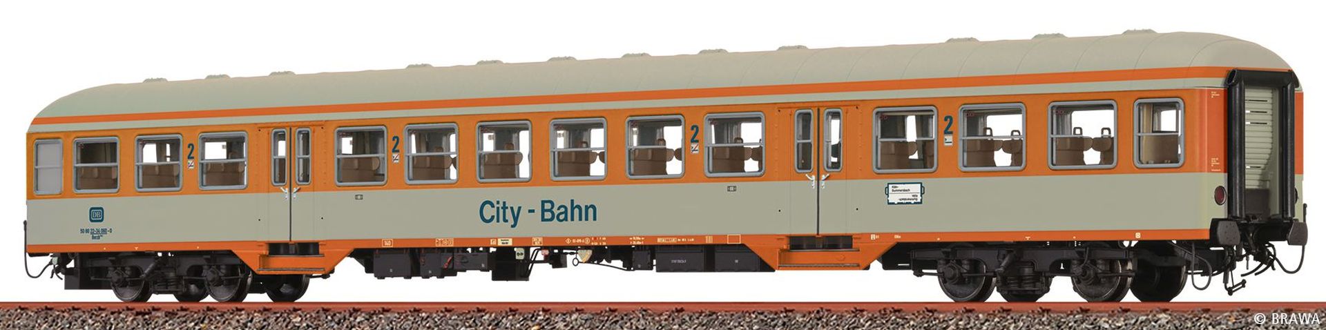 Brawa 46642 - Personenwagen Bnrzb 778.1 'City-Bahn', DB, Ep.IV