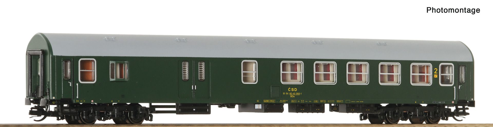 Roco 6280042 - Personenwagen BDa, 2. Klasse mit Gepäckabteil, CSD, Ep.IV