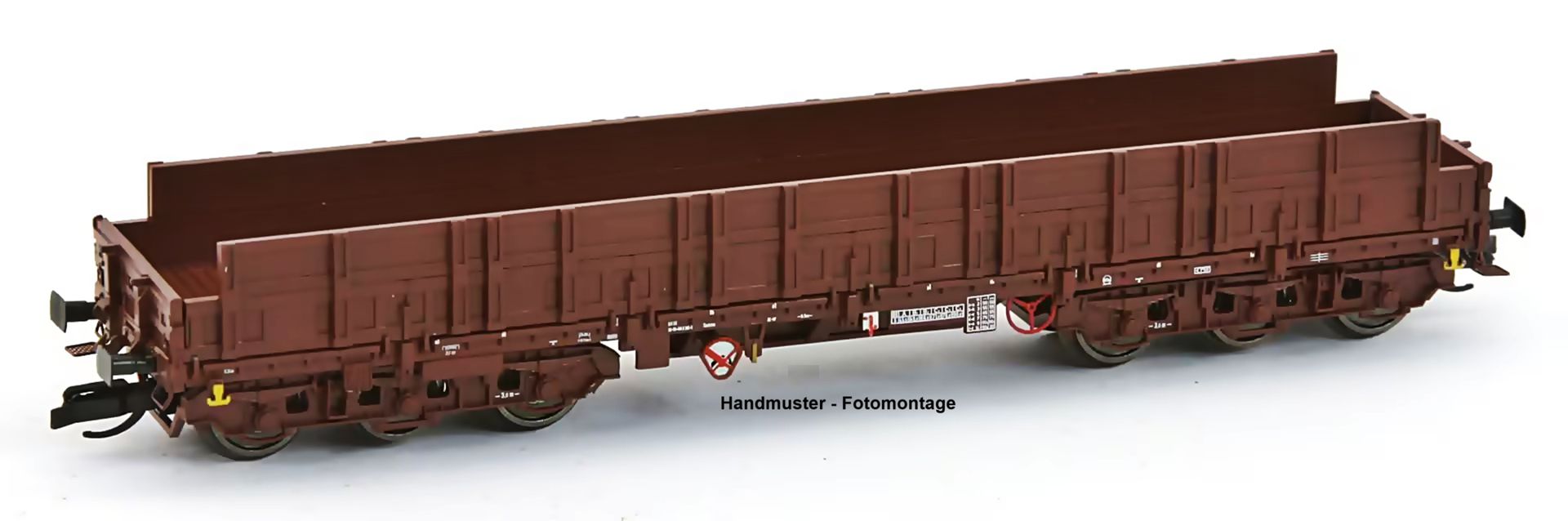 NPE NW 52067 - Schwerlastwagen mit hohen Bordwänden, DR, Ep.IV, braun-braun-braun