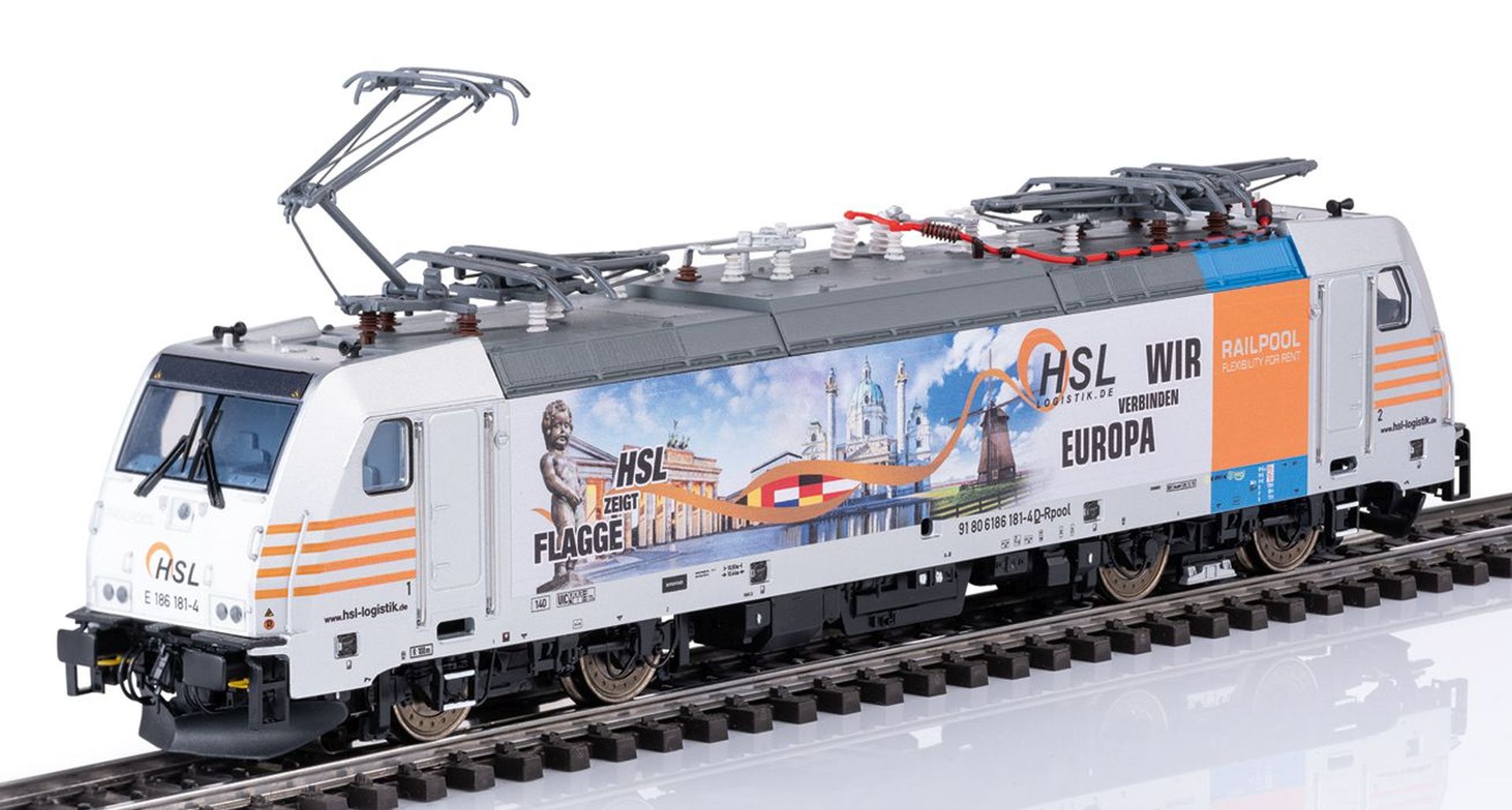 Märklin 38803 - E-Lok 186 181-4, HSL, Ep.VI 'Wir verbinden Europa', MFX+-Sound