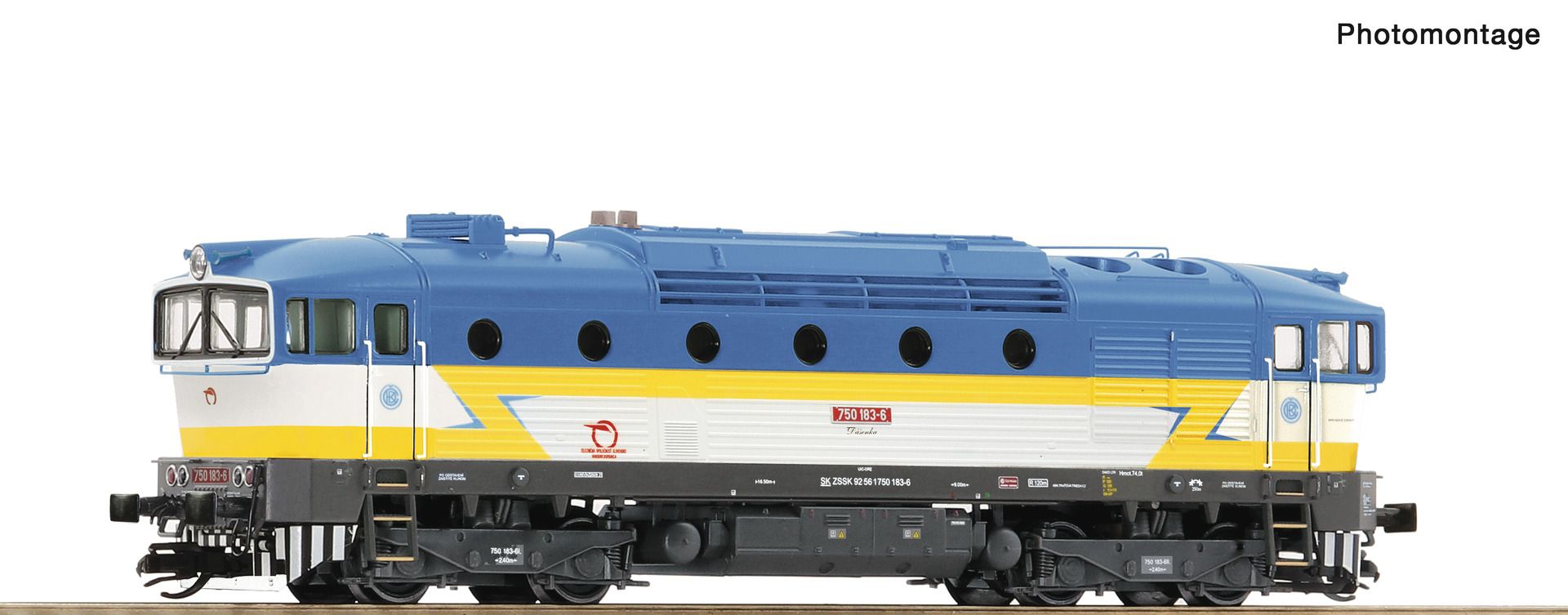 Roco 7390028 - Diesellok 750 183-6, ZSSK, Ep.V-VI, DC-Sound