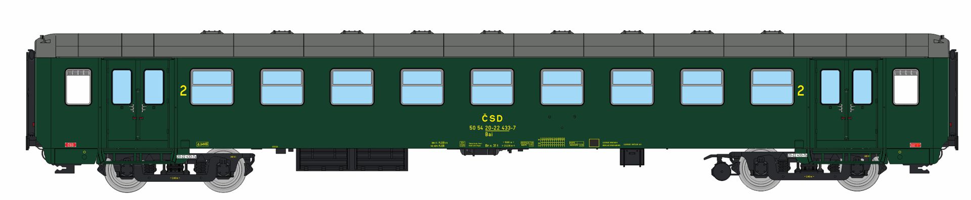 igra 97110038 - Personenwagen Bai 'Plzen', CSD, Ep.IV