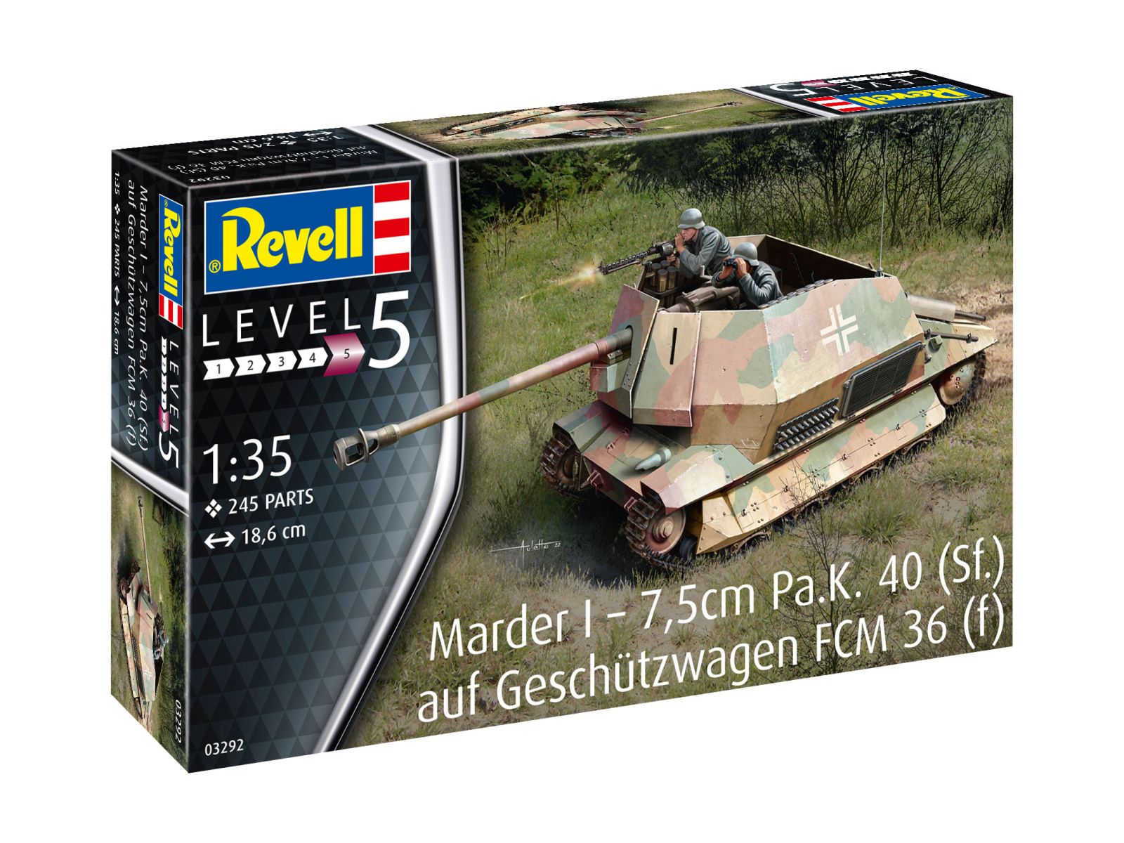 Revell 03292 - Marder I – 7,5cm Pa.K. 40 (Sf.) auf FCM 36(f)