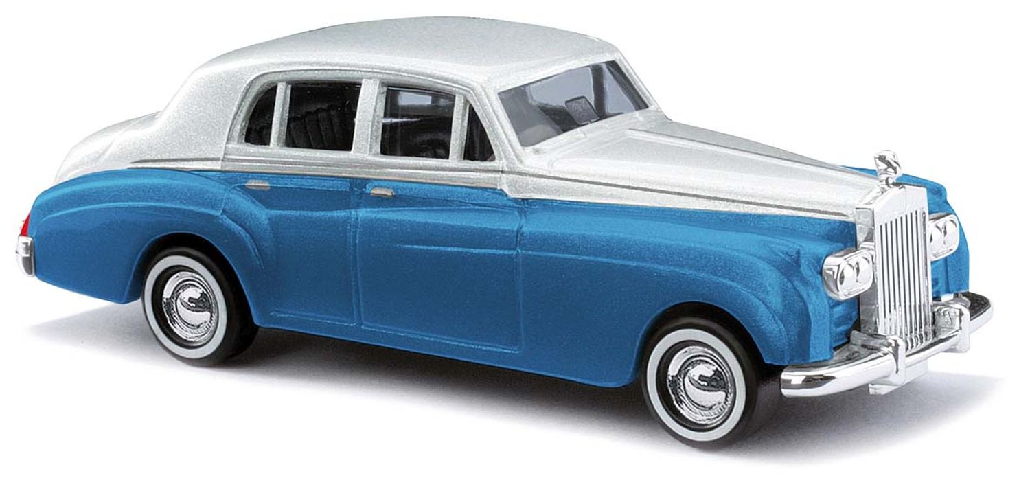 Busch 44422 - Rolls Royce Blau-Metallic, zweifarbig, 1959