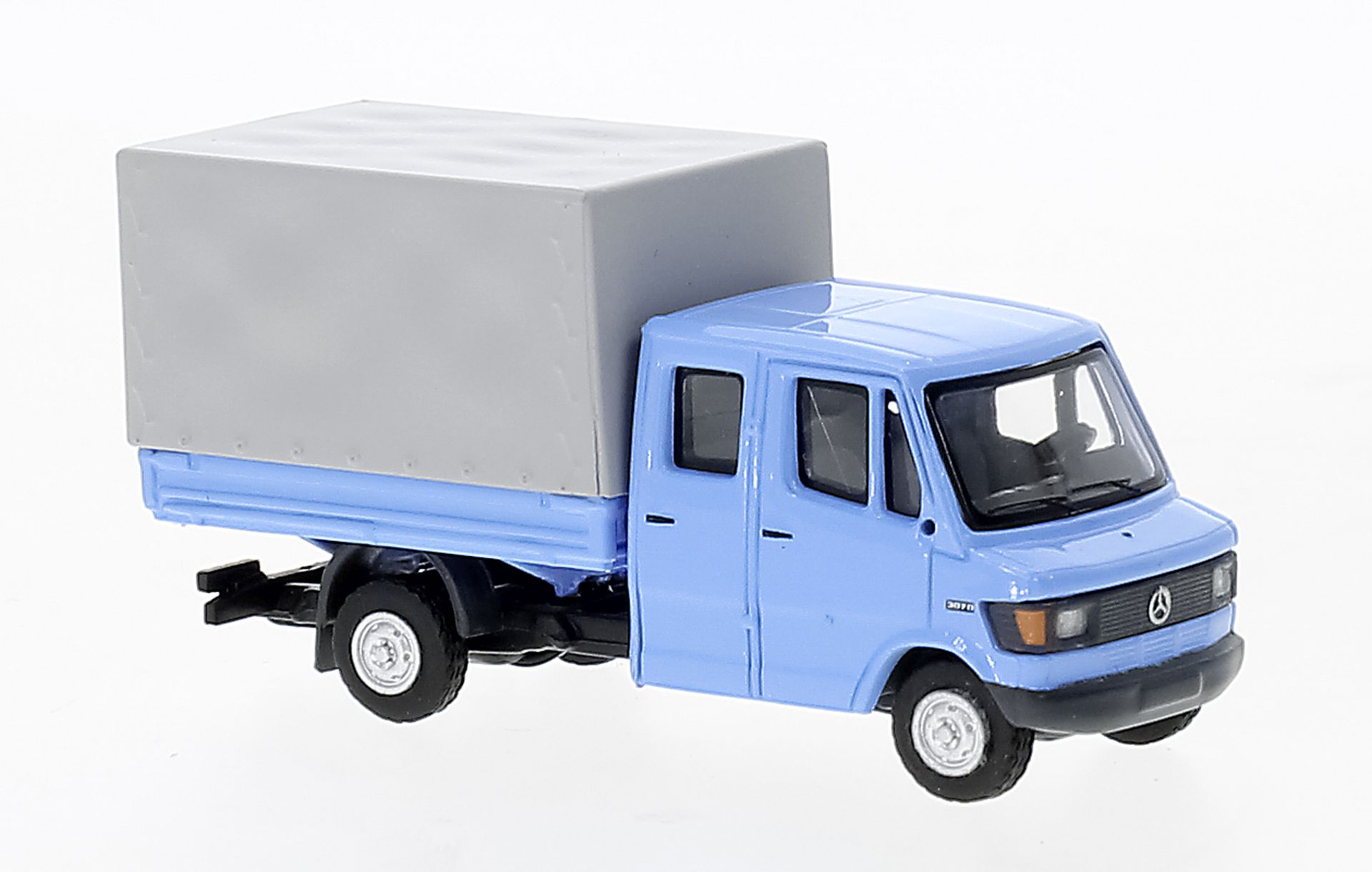 thumbnail image 2 of Brekina 1:87 Mercedes Benz L 307 Doka Flatbed Tarpaulin Truck – Bremen T1, 1988 2 of 4