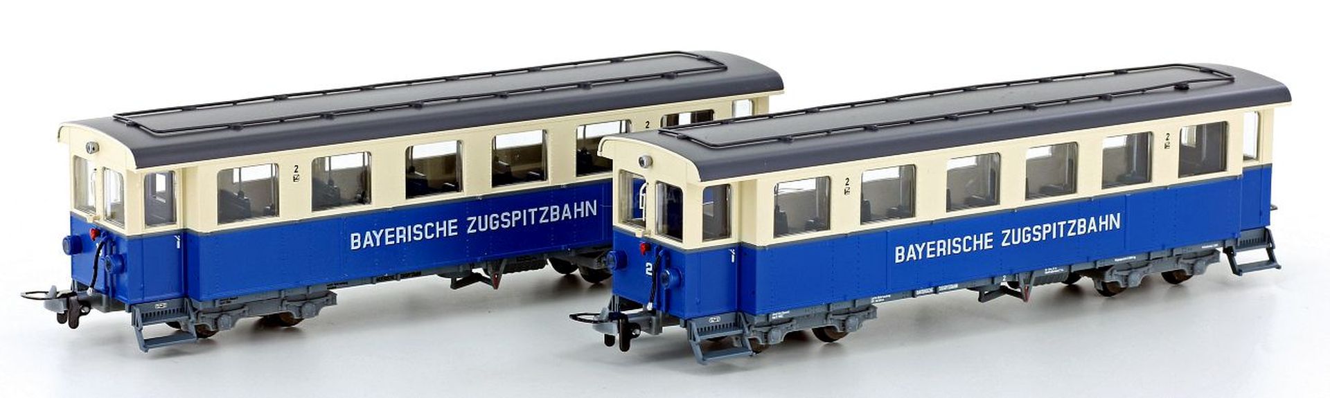 Hobbytrain H43108 - 2er Set Personenwagen, Zugspitzbahn, Ep.V, H0m