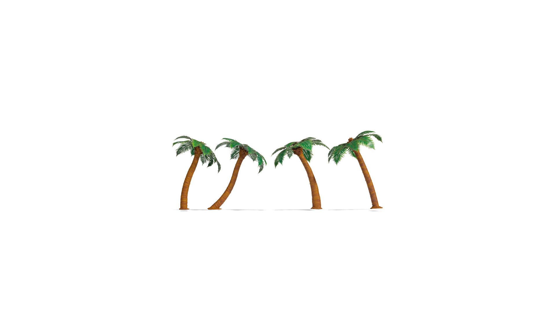 Noch 21973 - Palmen, 4 Stück, Höhe 4,5 cm
