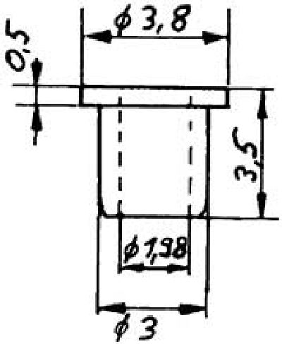 Weinert 9887 - Isolierbuchse, ID=1,97mm, für Räder