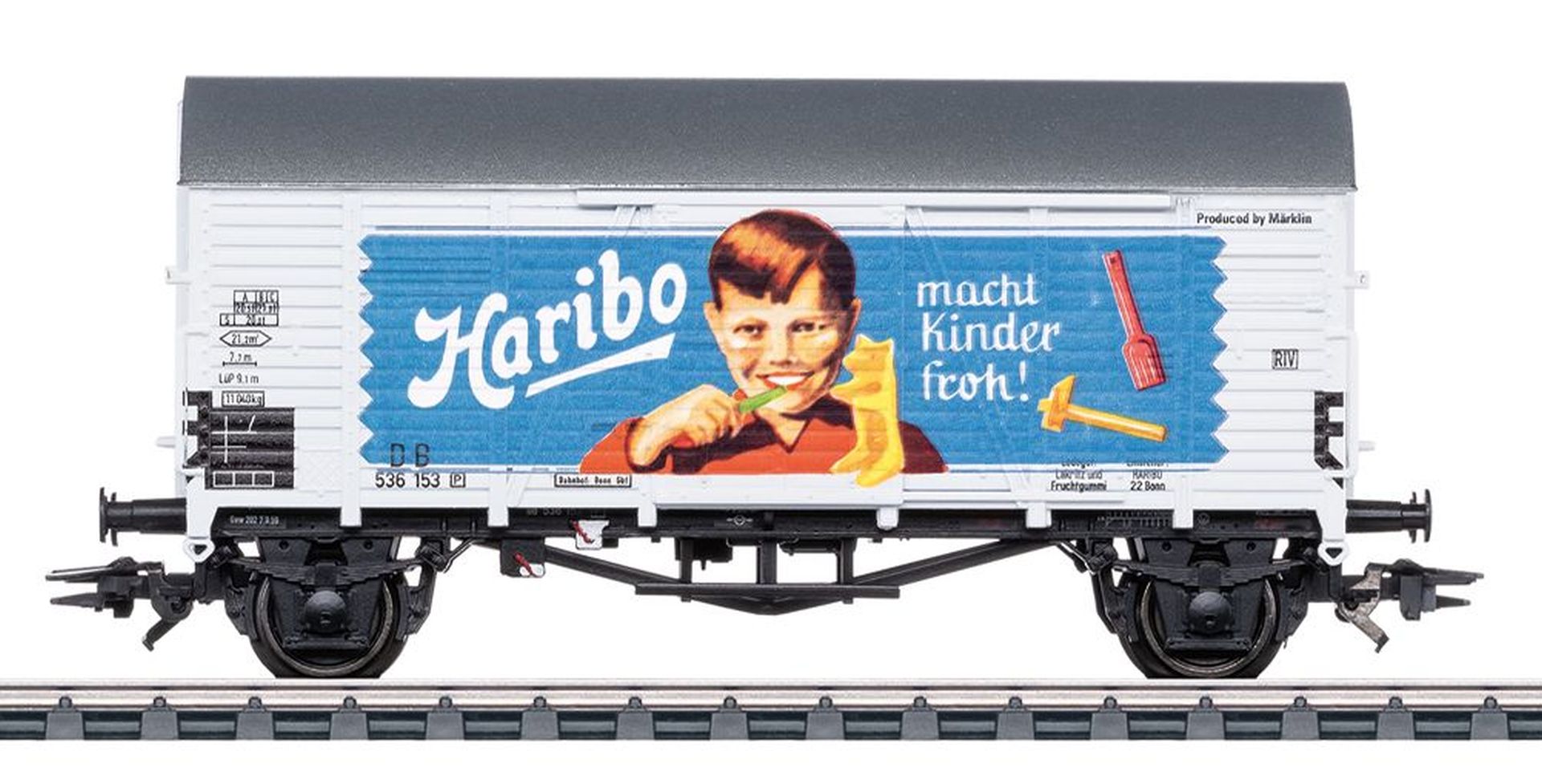 Märklin 46399 - Gedeckter Güterwagen Ghs, Haribo, Ep.III