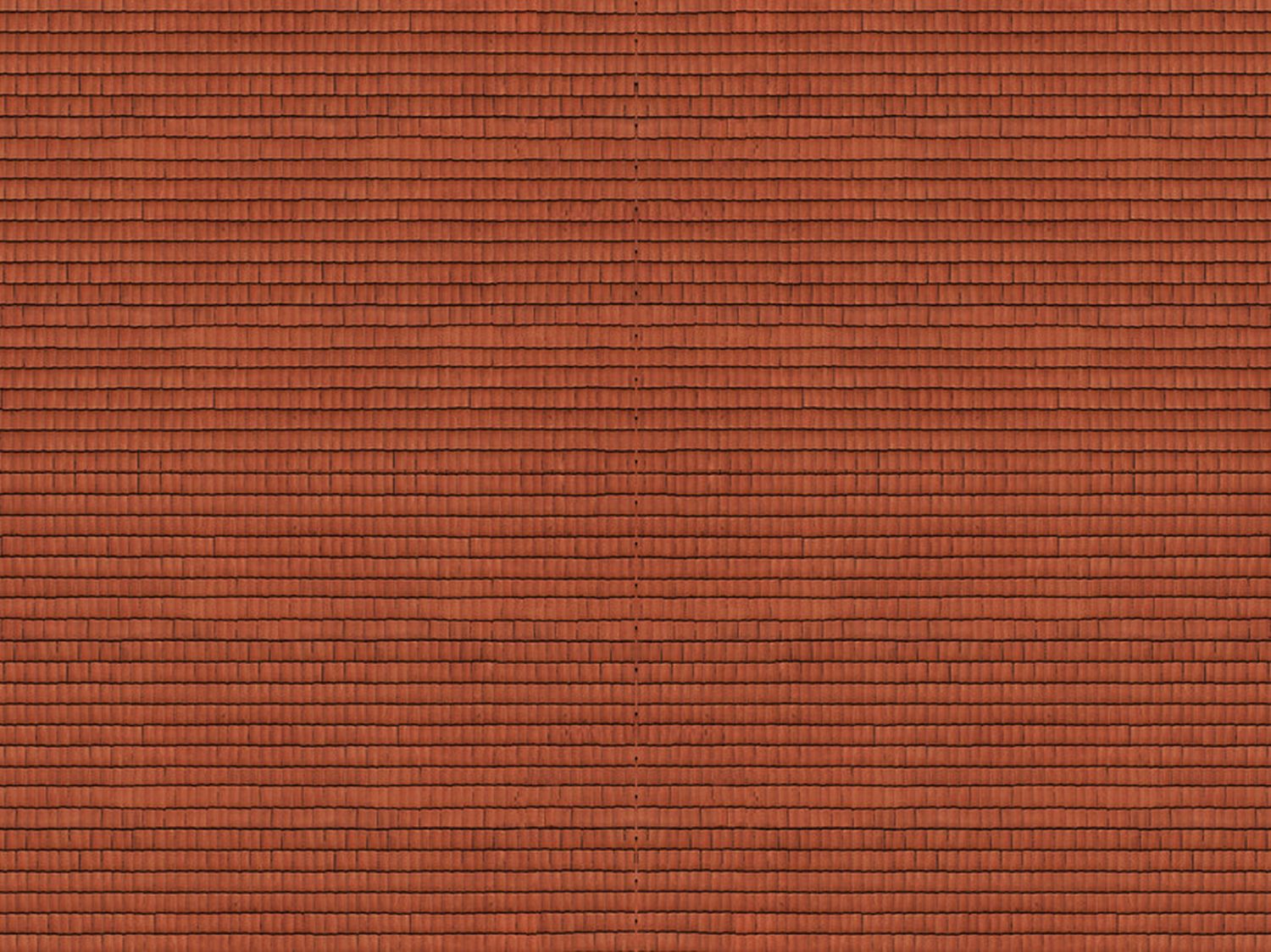 Noch 56965 - 3D-Kartonplatte 'Dachziegel', rot, 25 x 12,5 cm