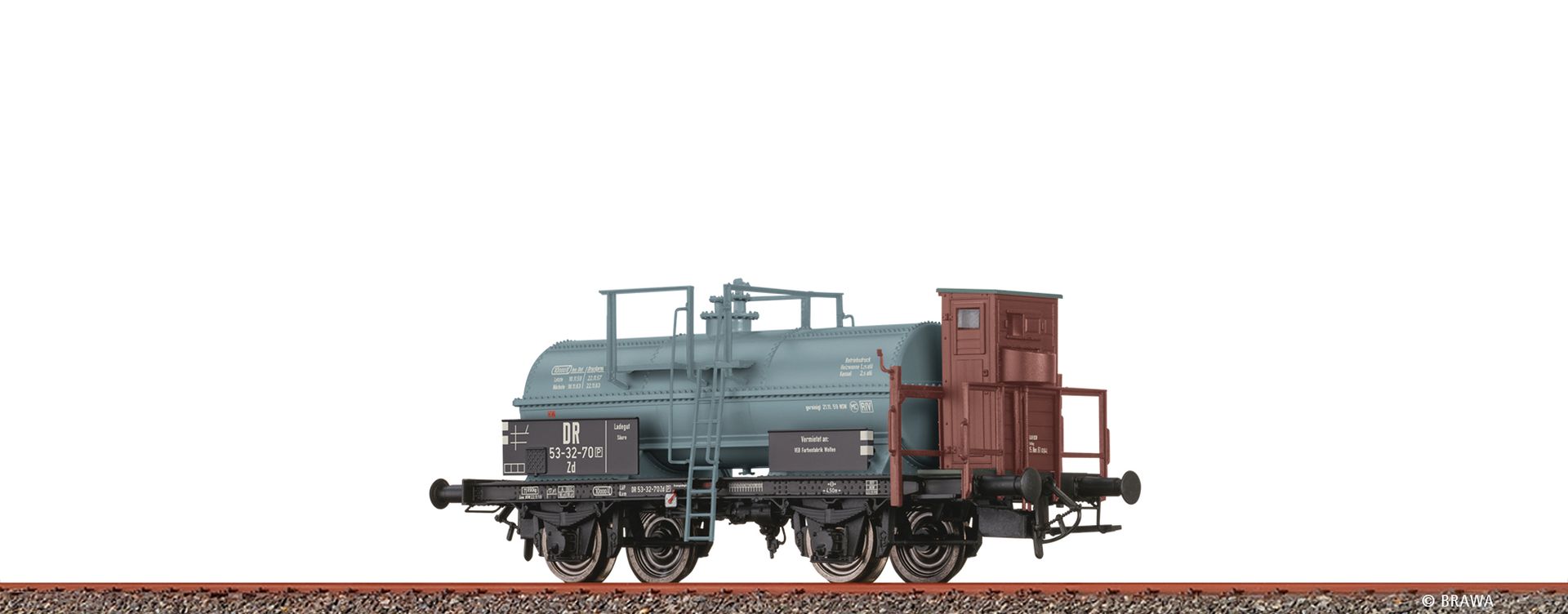 Brawa 50084 - Kesselwagen Zd, DR, Ep.III