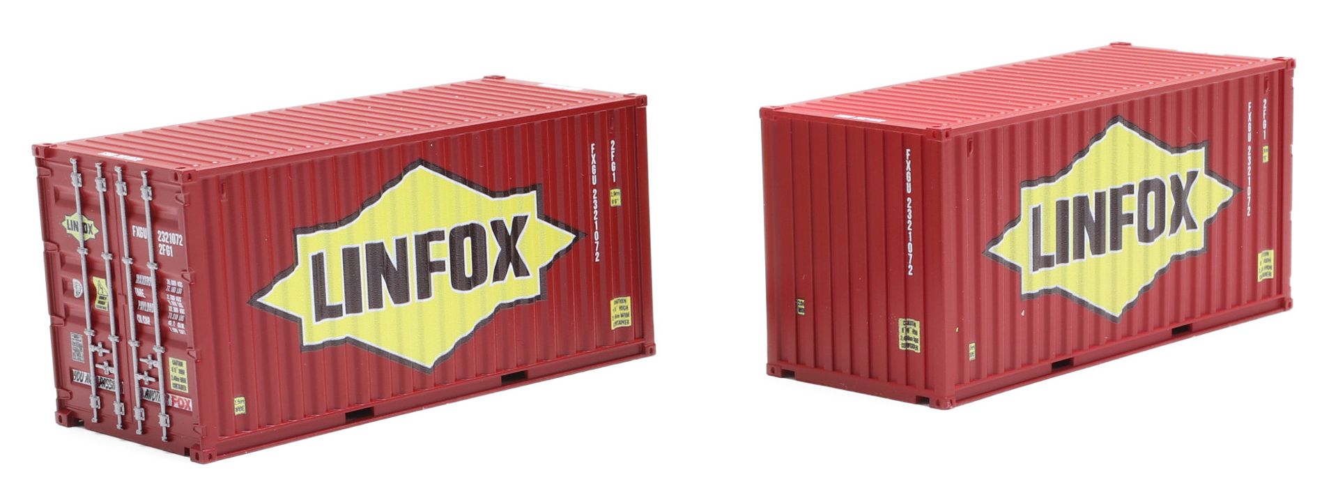 igra 98010085-2 - 2er Set Container 20' 'LINFOX'