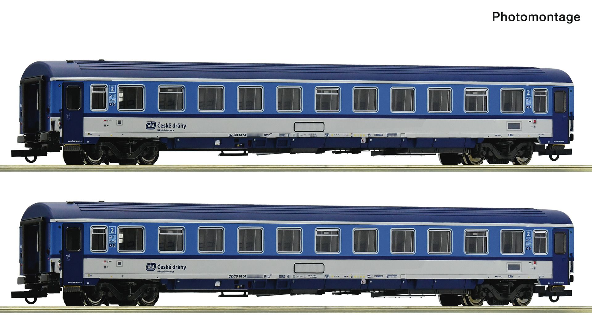 Roco 6200157 - 2er Set Personenwagen 'Eurofima, CD, Ep.VI