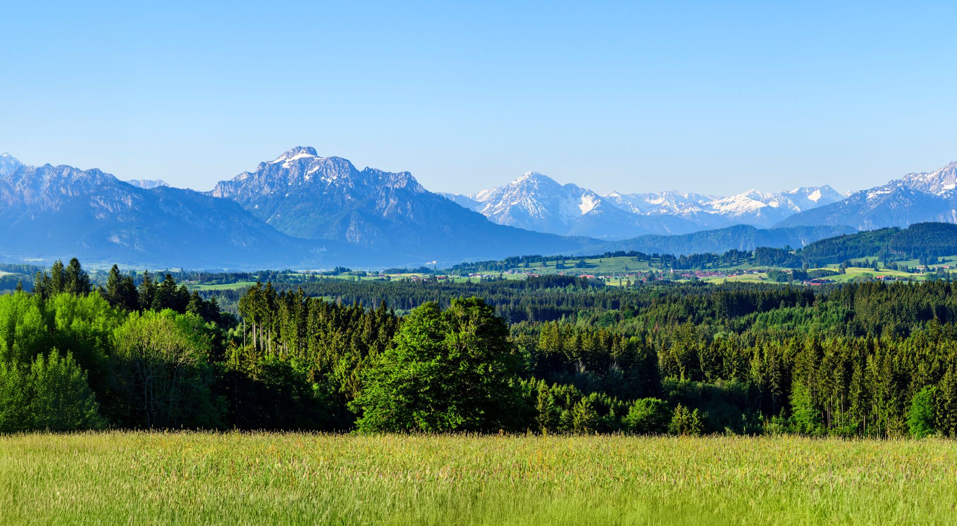 elriwa M5-H48-D - Hintergrundplatte aus PVC-Hartschaum 'Alpenvorland', Höhe 48 cm, Bild D