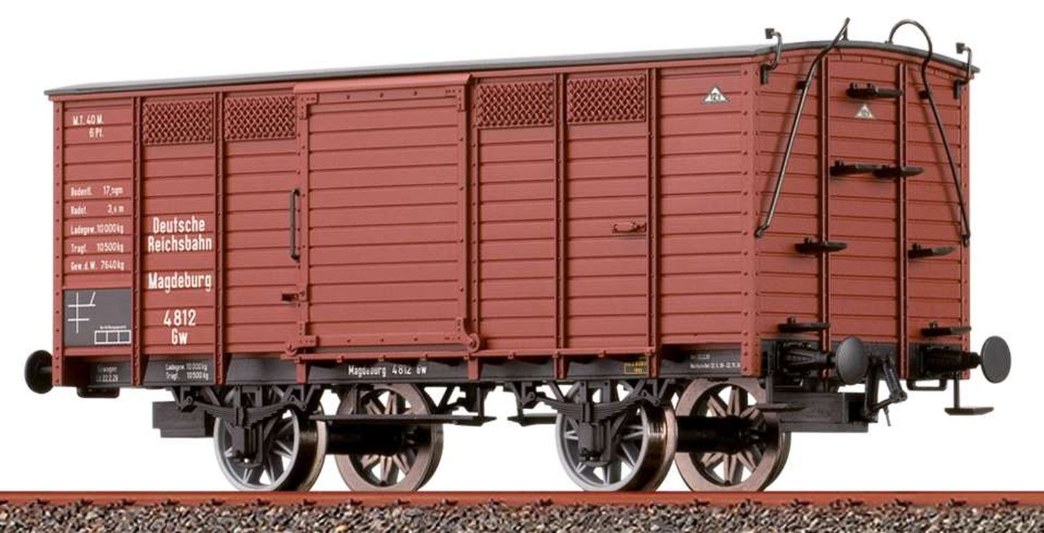Brawa 48033 - Gedeckter Güterwagen Gw, DRG, Ep.II