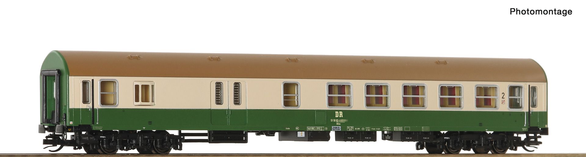 Roco 6280035 - Personenwagen BDme, 2. Klasse mit Gepäckabteil, DR, Ep.IV