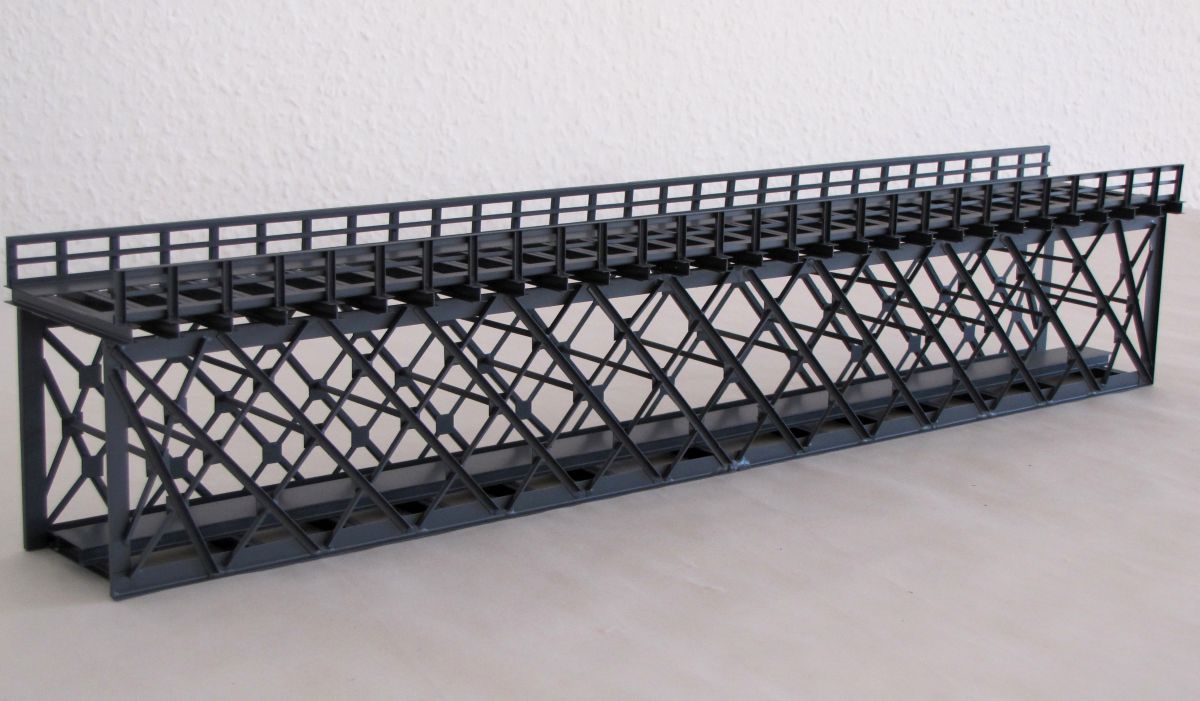 Hack 11802 - KU48-g - Kasten-Unterzugbrücke (Reichenau) 48cm, 1-gleisig, grün Hack 11802 - KU48-g - Kasten-Unterzugbrücke (Reichenau) 48cm, 1-gleisig, grün