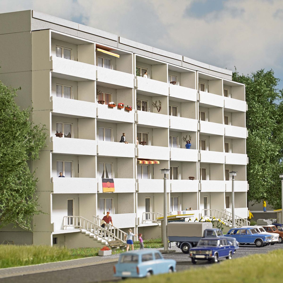 Busch 8891 - Plattenbau WBS 70 Gebäude