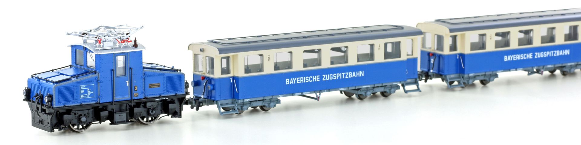 Hobbytrain H43104 - Zugset der Zugspitzbahn, AEG Tallok und 2 Wagen, Ep.V-VI, H0