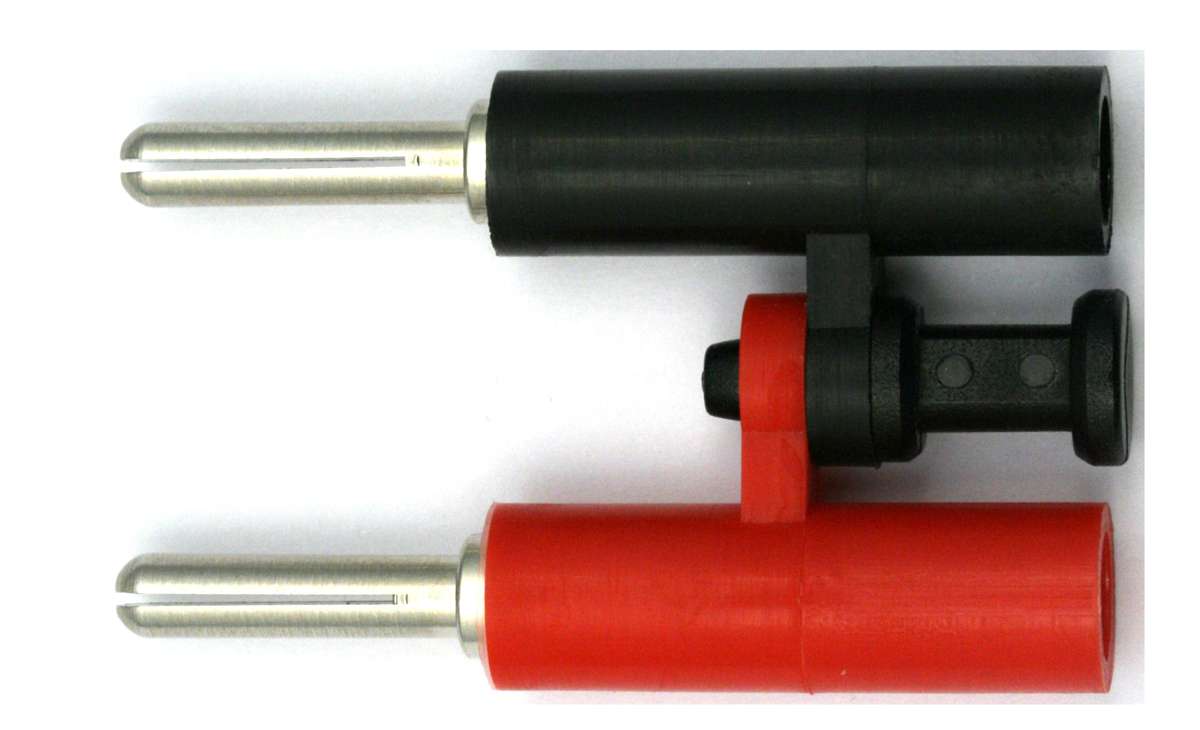 Muldental 71660 - Doppel-Bananenstecker, 4mm, rot/schwarz, mit Lötanschluss Muldental 71660 - Doppel-Bananenstecker, 4mm, rot/schwarz, mit Lötanschluss