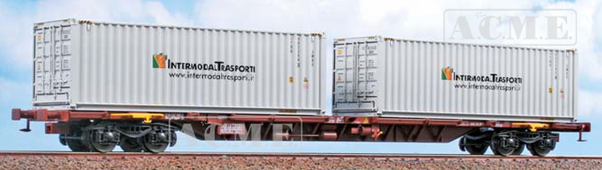 ACME AC 40231 - Containertragwagen Sggnss 30, Trenitalia Intermodaltrans, FS, Ep.V-VI