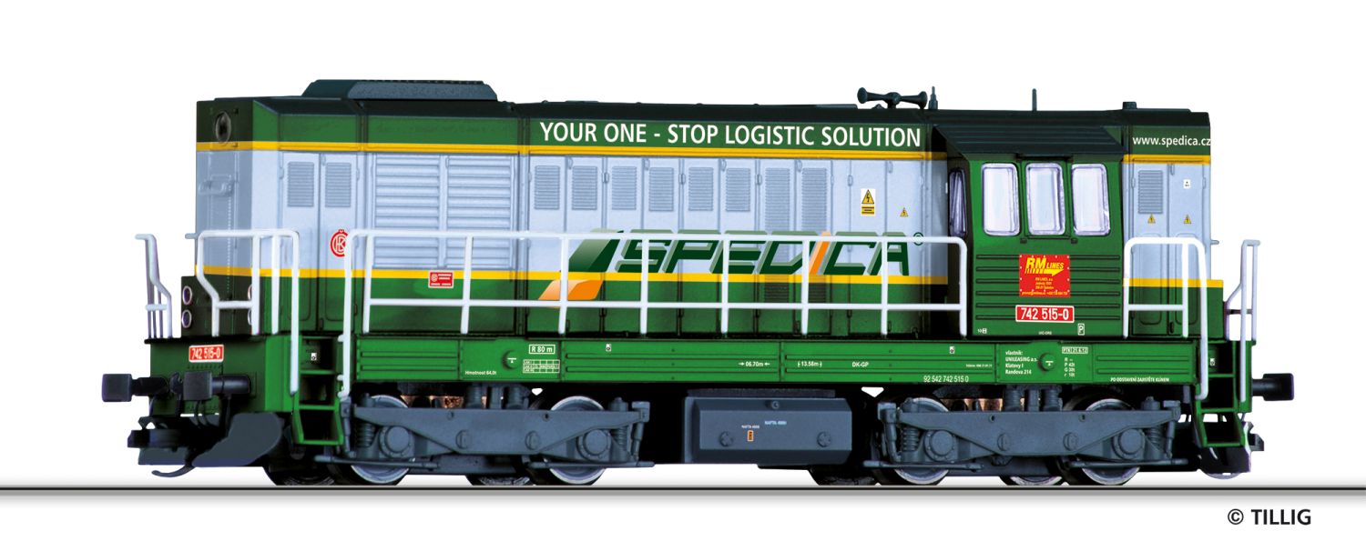 Tillig Diesellok V 75 DR Epoche III - TT Modellbahn 1:120