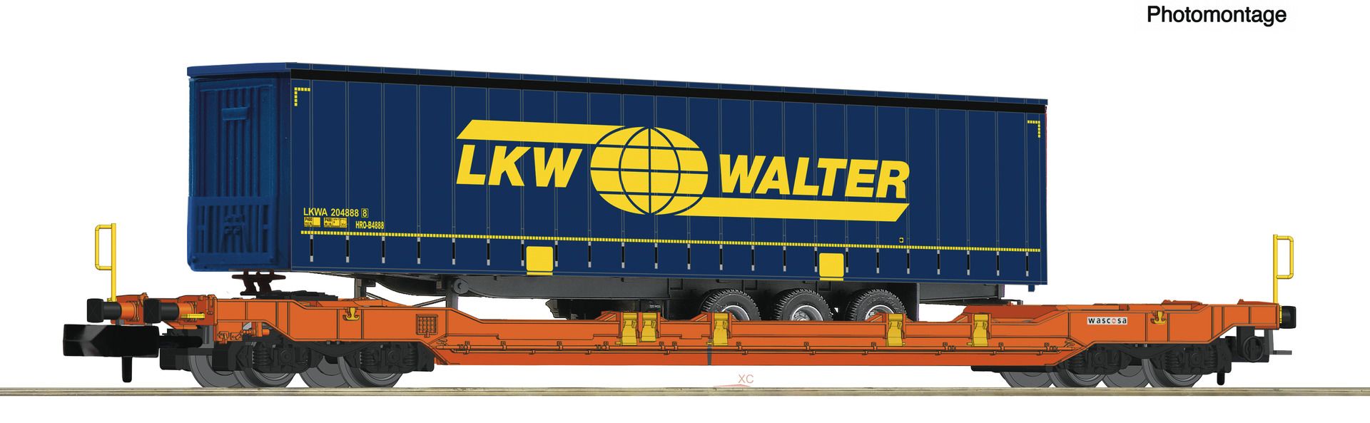 Fleischmann 6660039 - Taschenwagen Sdgnss/T5, Wascosa, Ep.V-VI 'LKW WALTER'