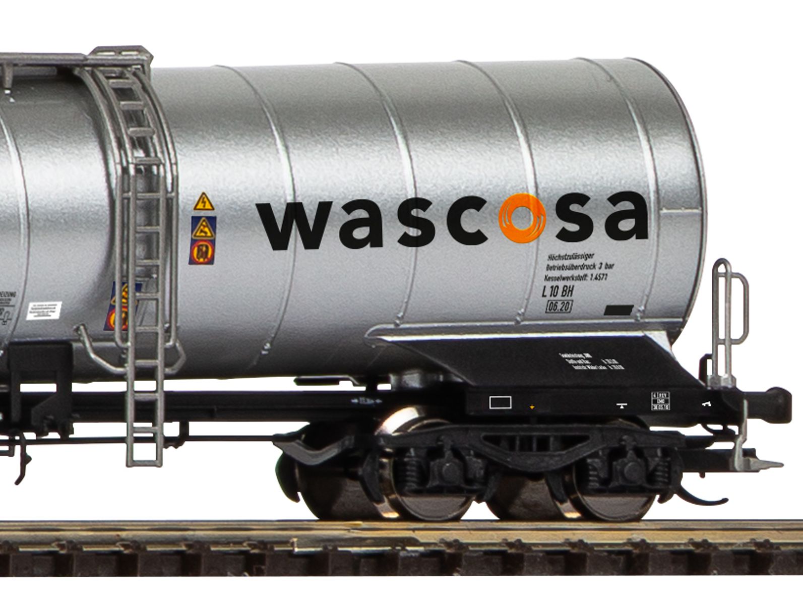 Piko 72407 - 2er Set Chemiekesselwagen, Wascosa, Ep.VI