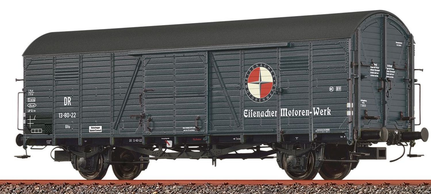 Brawa 50476 - Gedeckter Güterwagen Gltu, DR, Ep.III 'Eisenacher Motorenwerke'