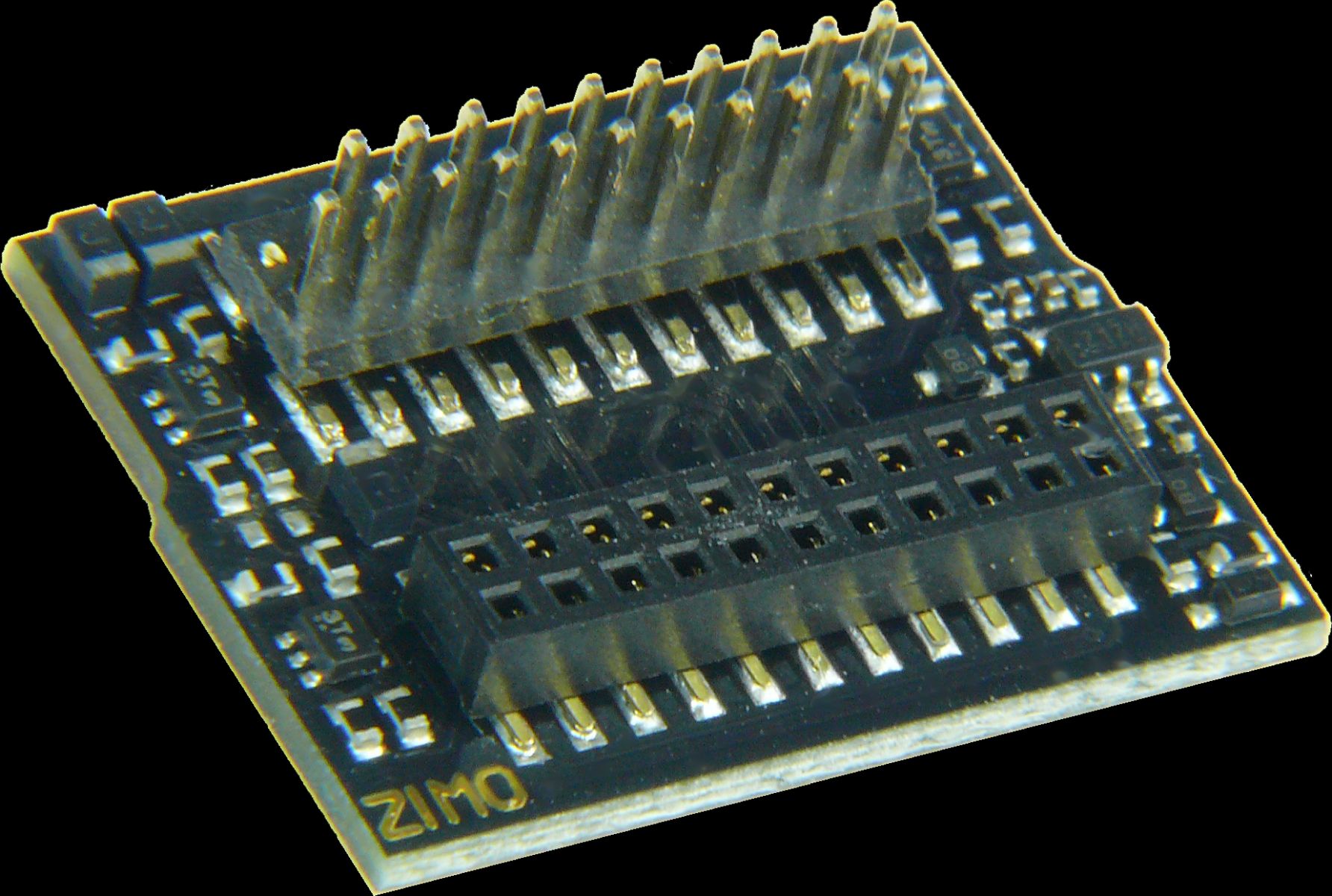 Zimo ADAPLUMTC - PluX22 zu 21MTC-Platine-Adapterplatine - 16,5 x 20,4 x 6 mm
