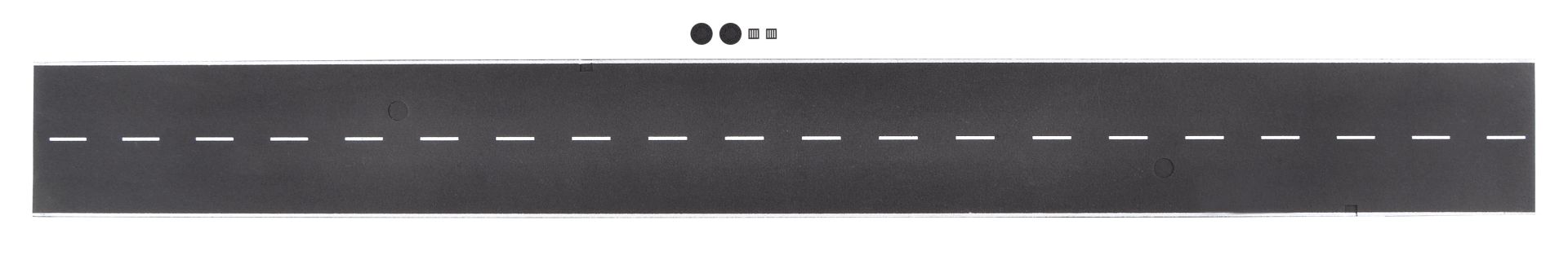 Vollmer 48290 - Straßenplatte Asphalt aus Steinkunst mit Nut für Magnetband