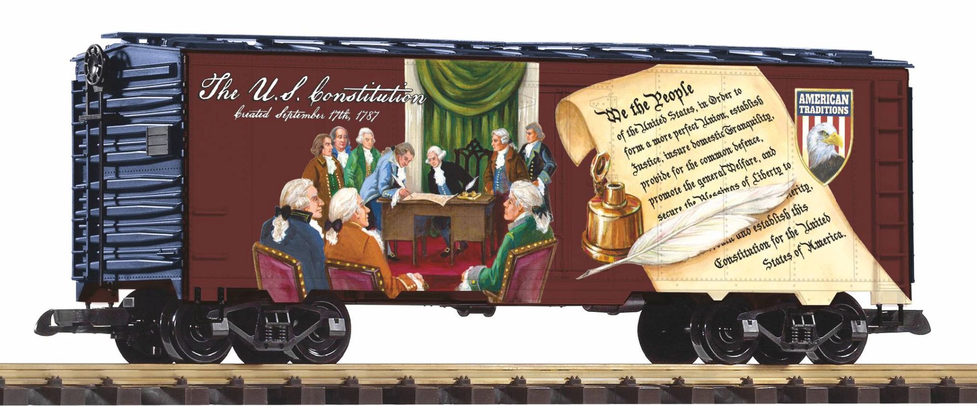 Piko 38943 - Gedeckter Güterwagen, Amerikanische Traditionen Constitution