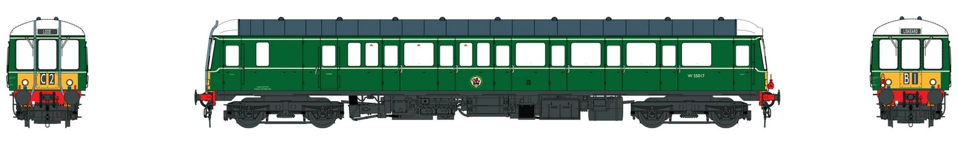 Heljan HE14012621 - Triebwagen Class 122 #W55003, BR, Ep.III
