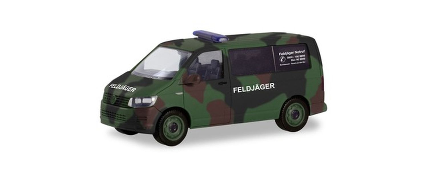 Herpa 700719 - VW T6 Bus Flecktarn 'Bundeswehr / Feldjäger'