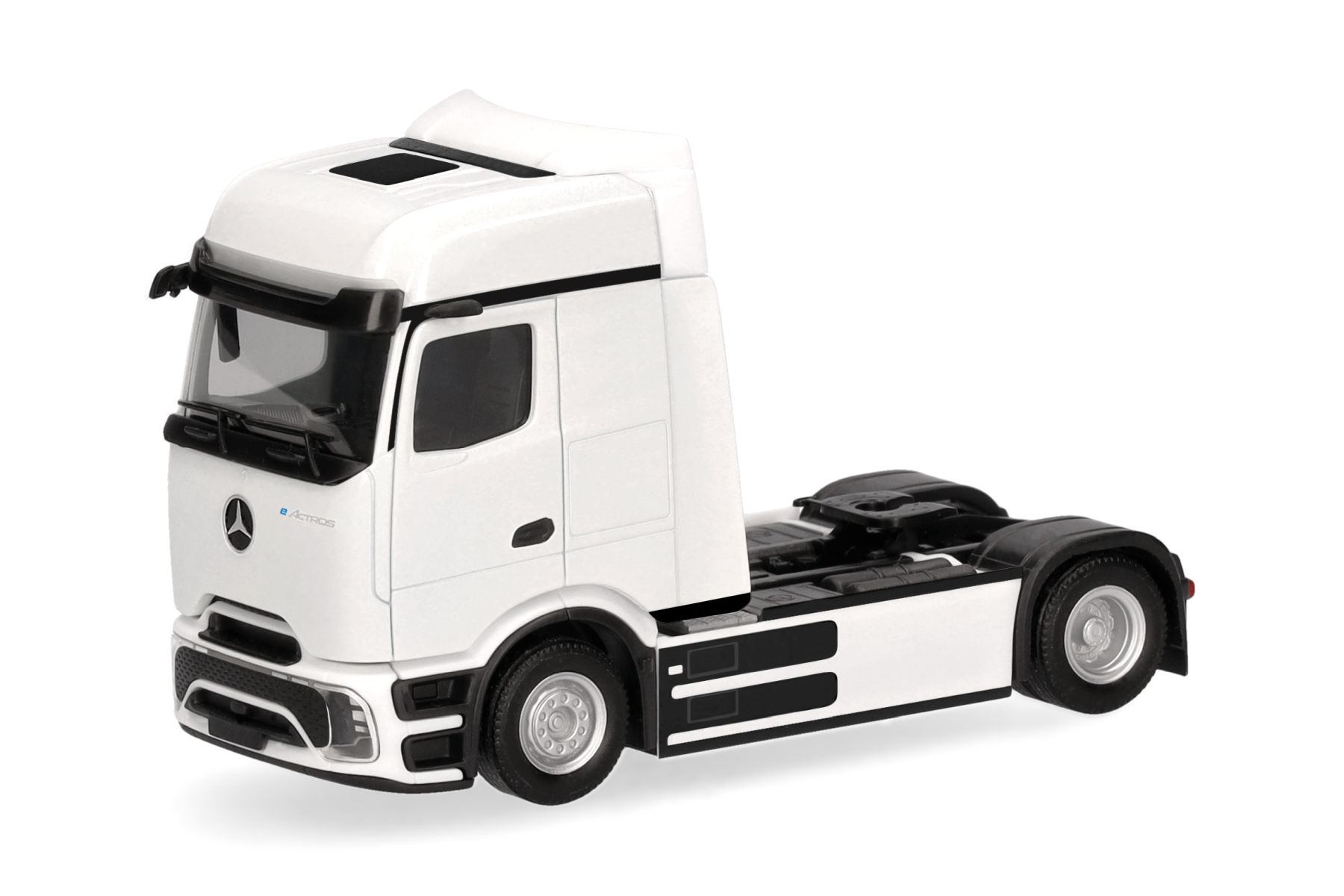 Herpa 320191 - Mercedes-Benz eActros 600 ProCabin Bigspace Zugmaschine 2achs, weiß Herpa 320191 - Mercedes-Benz eActros 600 ProCabin Bigspace Zugmaschine 2achs, weiß