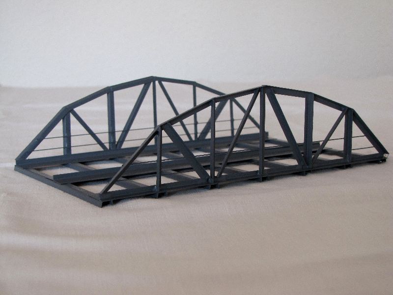 Hack 10360 - VB18-2  -  Vorflutbrücke 18cm rund, 2-gleisig, grau