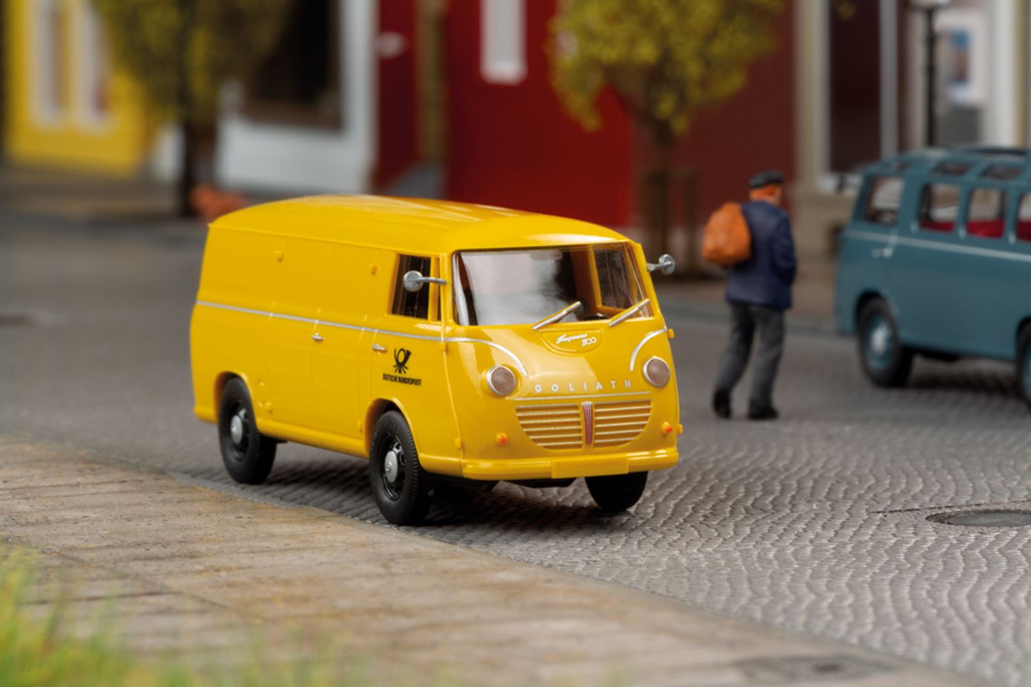mini-car 66009 - Goliath Kastenwagen Deutsche Post - Fertigmodell