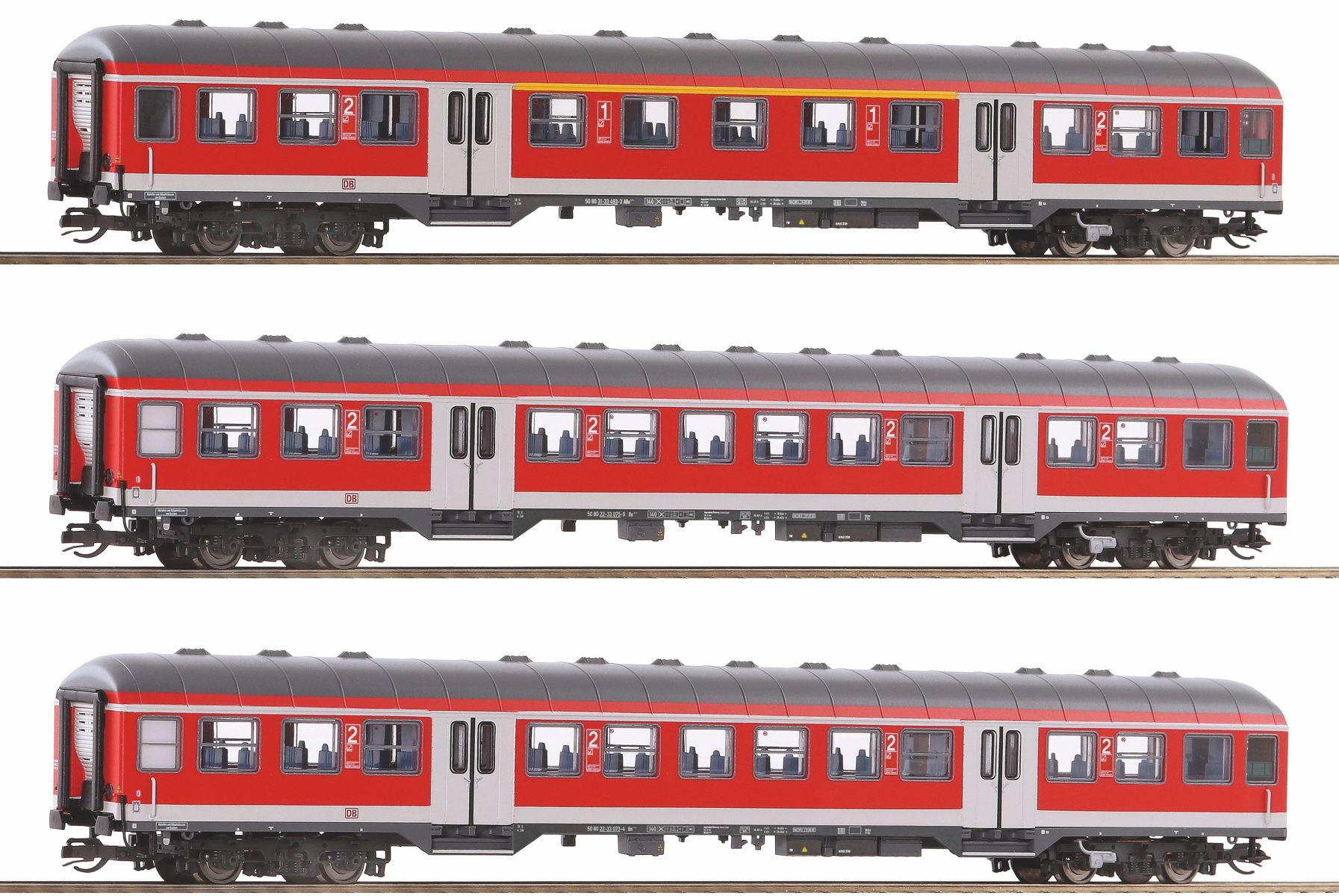 Roco 6280021 - 3er Set Personenwagen, DBAG, Ep.VI